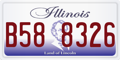 IL license plate B588326