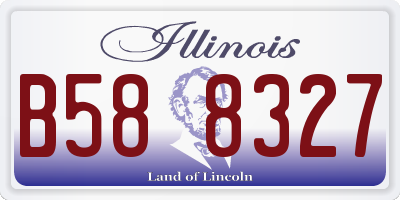 IL license plate B588327