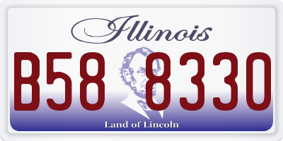 IL license plate B588330