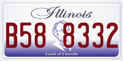 IL license plate B588332