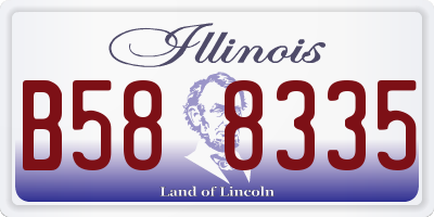 IL license plate B588335