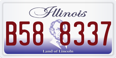 IL license plate B588337