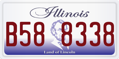 IL license plate B588338