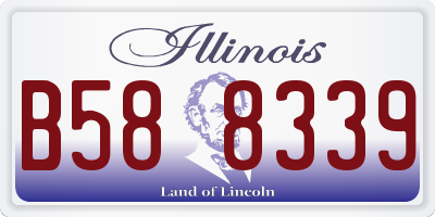 IL license plate B588339