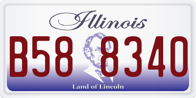 IL license plate B588340