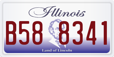 IL license plate B588341