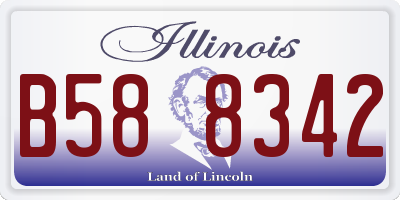 IL license plate B588342