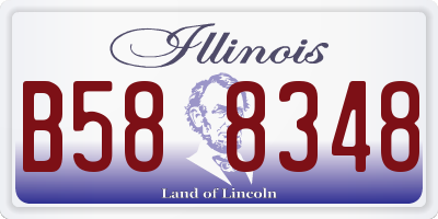 IL license plate B588348