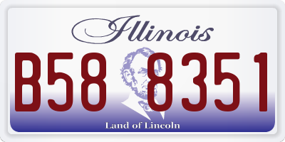 IL license plate B588351