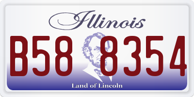 IL license plate B588354