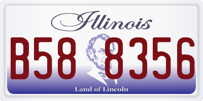 IL license plate B588356