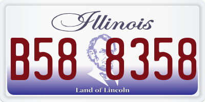 IL license plate B588358