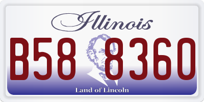 IL license plate B588360