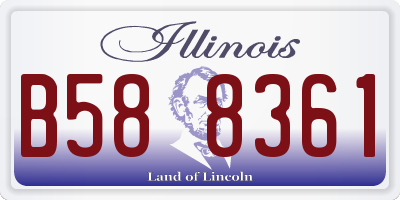IL license plate B588361