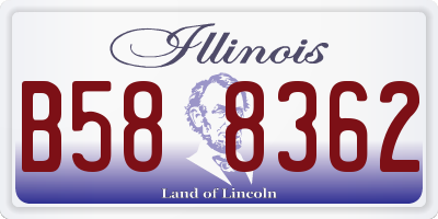 IL license plate B588362