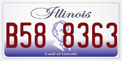 IL license plate B588363