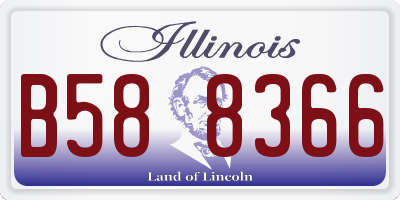 IL license plate B588366