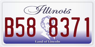 IL license plate B588371