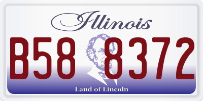 IL license plate B588372