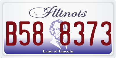 IL license plate B588373