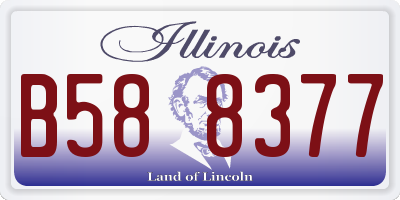 IL license plate B588377