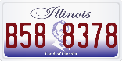 IL license plate B588378