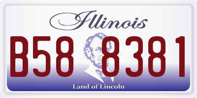 IL license plate B588381