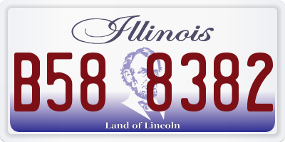 IL license plate B588382