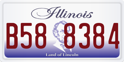 IL license plate B588384