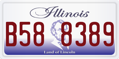 IL license plate B588389