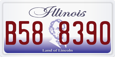 IL license plate B588390