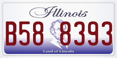 IL license plate B588393