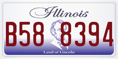 IL license plate B588394