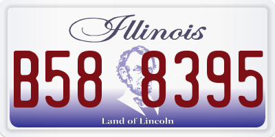 IL license plate B588395