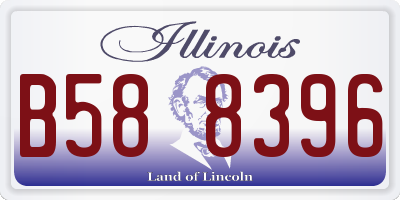 IL license plate B588396