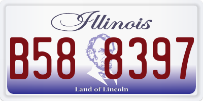 IL license plate B588397
