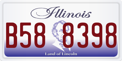 IL license plate B588398