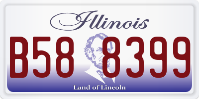 IL license plate B588399