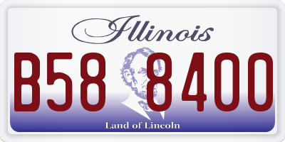 IL license plate B588400