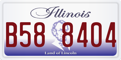IL license plate B588404