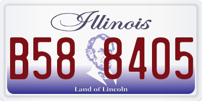 IL license plate B588405