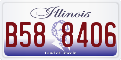 IL license plate B588406