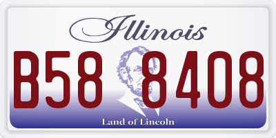 IL license plate B588408