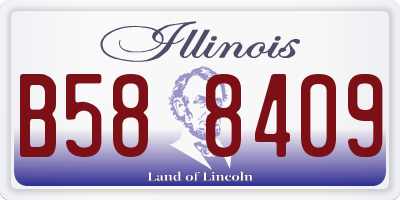 IL license plate B588409