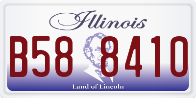 IL license plate B588410