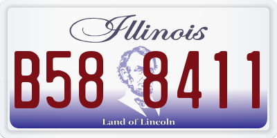 IL license plate B588411