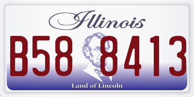 IL license plate B588413