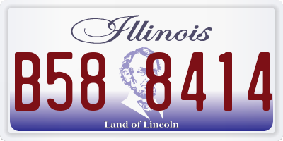 IL license plate B588414