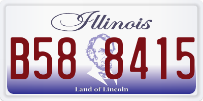 IL license plate B588415