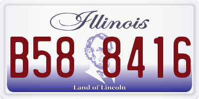 IL license plate B588416